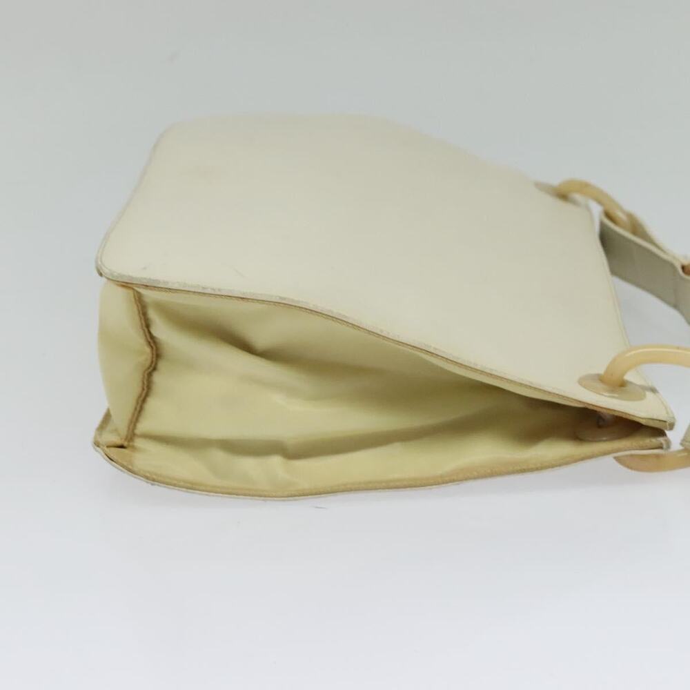 PRADA Shoulder Bag Leather Beige - Picture 5 of 12